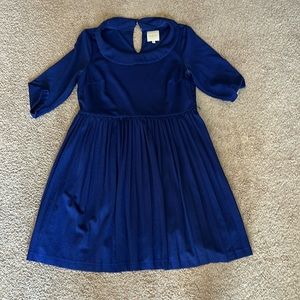 Royal blue long sleeve dress